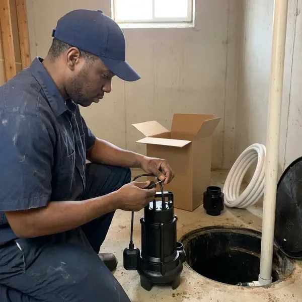 Basement Sump Pump Installation near Meriden, CT