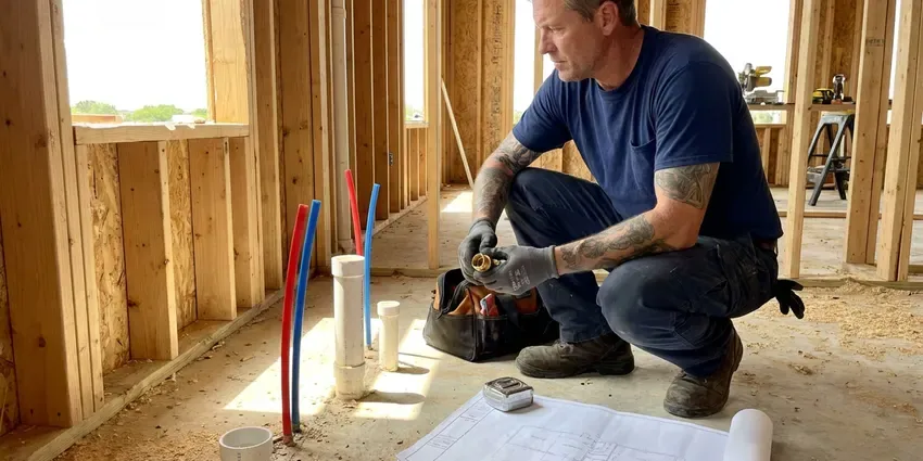 GLV Plumbing technician providing plumbing maintenance in Bridgeport
