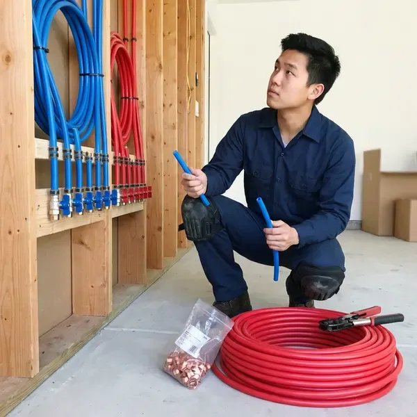 GLV Plumbing technician providing repipe specialists in Bridgeport, CT