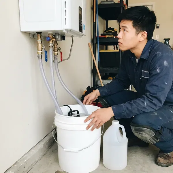 Local tankless water heater maintenance by GLV Plumbing, Bridgeport, CT